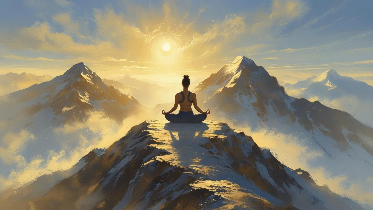 Scenic mountain landscape